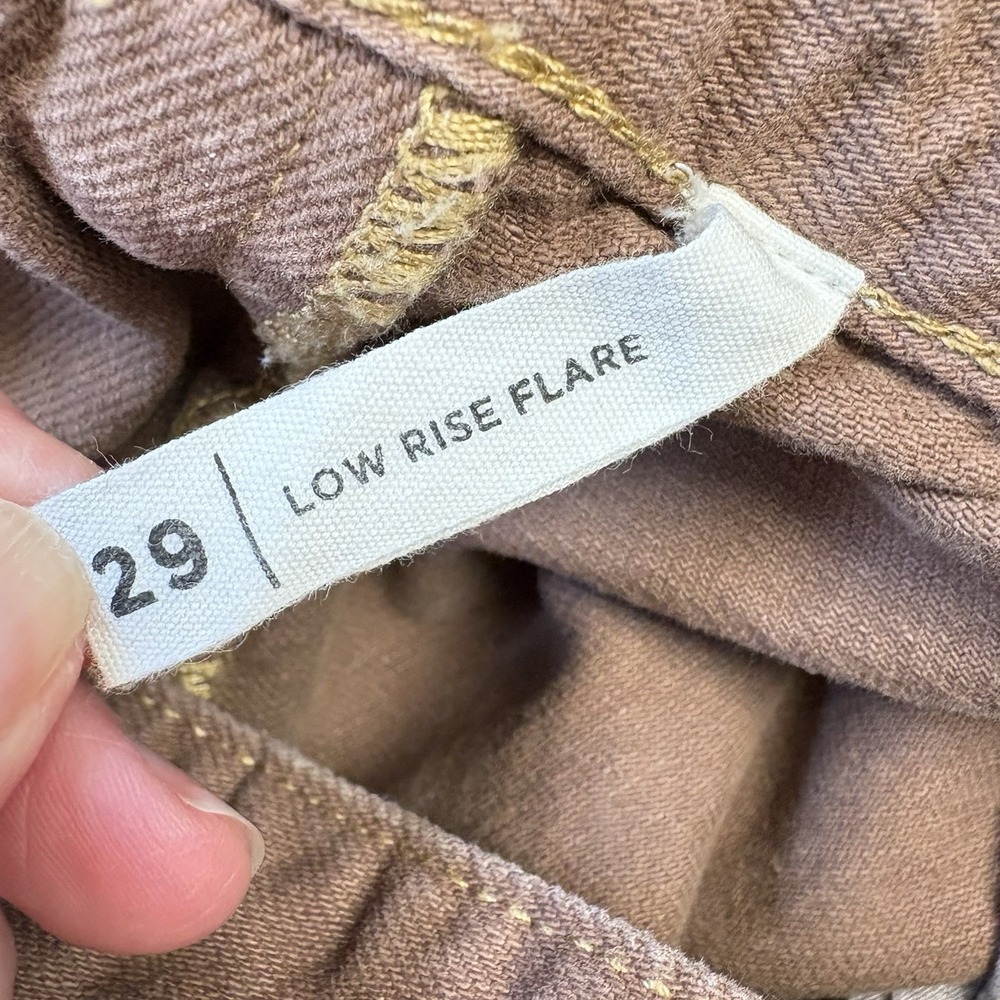 Pacsun Jeans Womens Sz 29 Mocha Brown Eco Low Rise 70's Flare - Picture 7 of 10